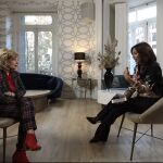 Un momento de la entrevista de Isabel Gemio a María Teresa Campos en el canal de Youtube de la primera