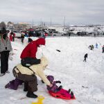 Las autoridades pidieron a la población que no se desplazase a las zonas nevadas para evitar posibles incidentes y emergencias. Diputación de Castellón