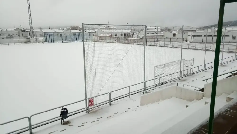Imagen de la nevada en Alanís, en Sevilla