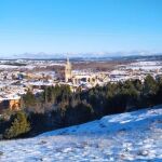 Vista de El Burgo de Osma nevada