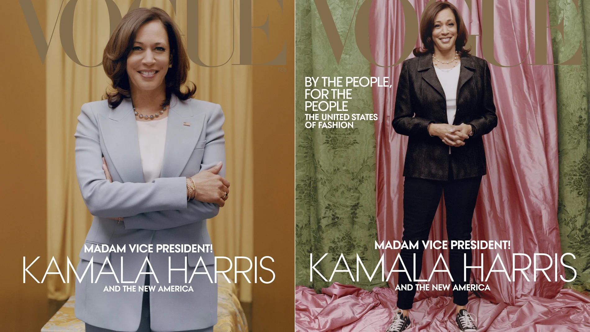 Kamala Harris protagoniza la portada de febrero de la revista "Vogue Usa"