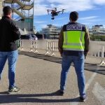 La Policía Nacional activó el protocolo anti dron por el vuelo no autorizado de una aeronave durante un partido de fútbol
