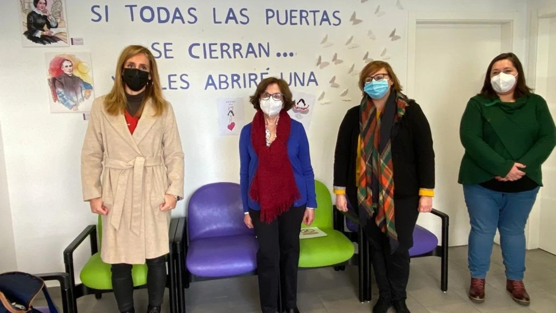 La concejal de Derechos Sociales y Familia, Pilar Torres, durante una visita que ha realizado a las instalaciones que tiene Oblatas en la ciudad de MurciaAYUNTAMIENTO DE MURCIA13/01/2021