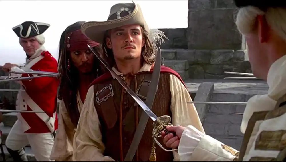 Johnny Depp y Orlando Bloom, en &quot;Piratas del Caribe&quot;