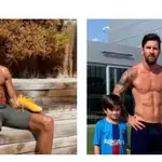 Cristiano y Messi pueden presumir de cuerpos 10