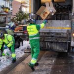Tras el paso de «Filomena», han llegado a acumularse cerca de 8.900 toneladas de basura en las calles de Madrid.