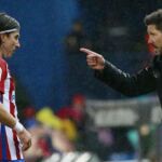 Filipe Luis y Diego Pablo Simeone