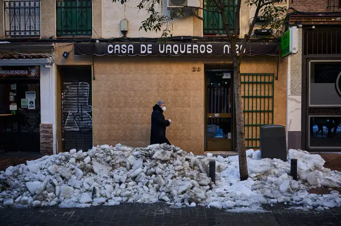 Nieve, covid y contaminación: las calles de las tres «plagas» en Madrid