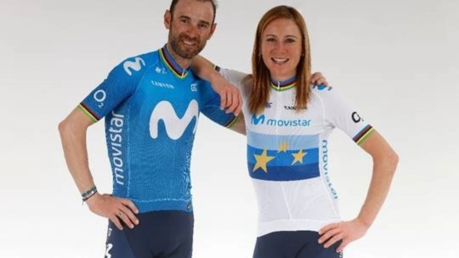 Alejandro Valverde y la holandesa Annemiek Van Vleuten, gran fichaje del Movistar femenino de este año