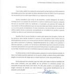 Carta del alcalde de Alcaracejos a sus vecinos pidiendo perdón por haberse vacunado contra el Covid