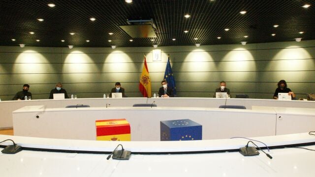 Imagen del último encuentro telemático del Ministerio Seguridad Social para abordar la prórroga del cese de actividad con los autónomos
