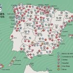 Mapa de donaciones de Mercadona