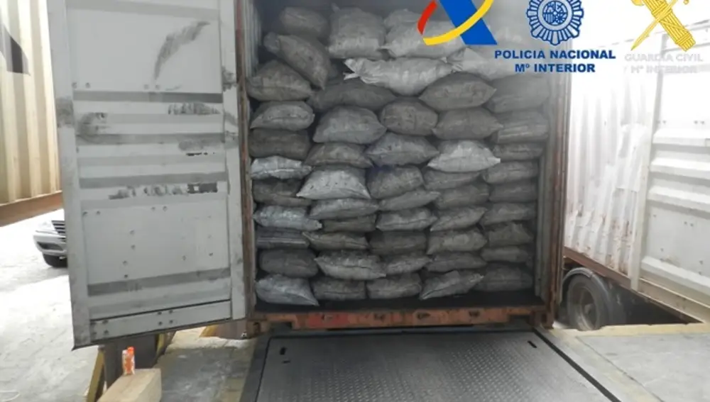 Contenedor cargado de fardos de cocaínaGC (Foto de ARCHIVO)11/11/2020