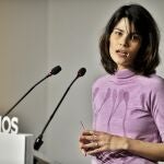La coportavoz de Podemos, Isa Serra, en rueda de prensa en la sede del partido para valorar la actualidad política.DANI GAGO/PODEMOS18/01/2021
