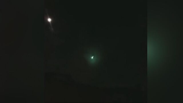 Posible fotografía del bólido avistado en España la madrugada del 18 de enero (todavía no confirmada)