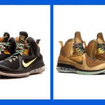 Los dos modelos de las zapatillas Watch The Trone Nike LeBron 9.
