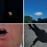 Cutro imágenes del presidente Donald Trump que pasa sus últimas horas en la Casa Blanca después de un mandato lleno de sobresaltos