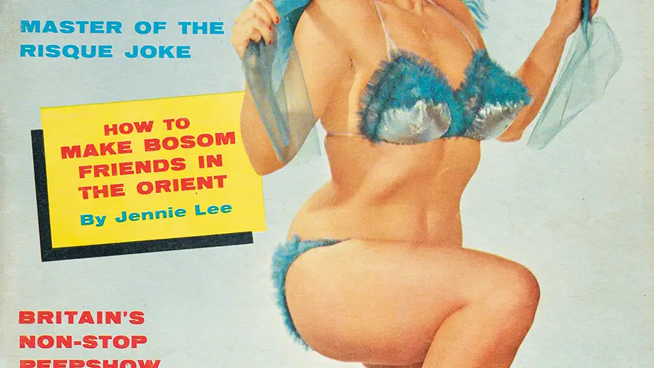 La portada de "Cabaret Magazine" habla sobre "la vida sexual de una stripper" en noviembre de 1956