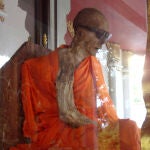 Imagen de uno de los monjes momificados