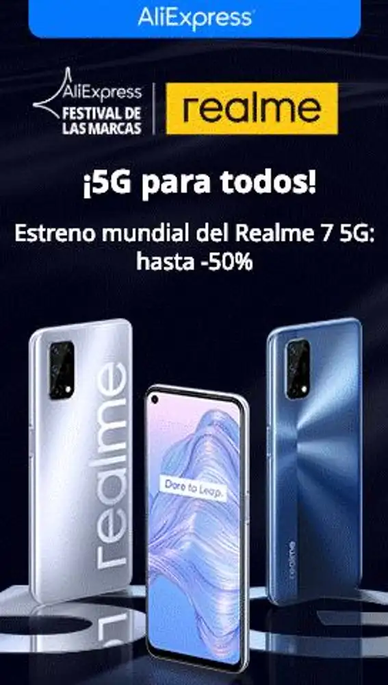 Ofertas en móviles: Realme 7 5G en oferta, nuevo modelo