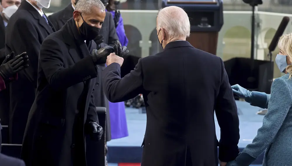 Obama sauda al presidente Joe Biden