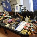 Objetos robados por los tres detenidos en la ciudad de Soria