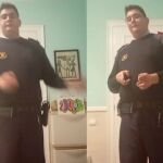 El joven va muy bien uniformado
