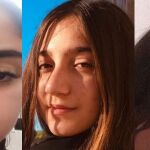 Las tres chicas son amigas en Sant Boi de Llobregat