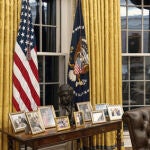 La nueva decoración del Despacho Oval en la Casa Blanca del presidente Joe Biden