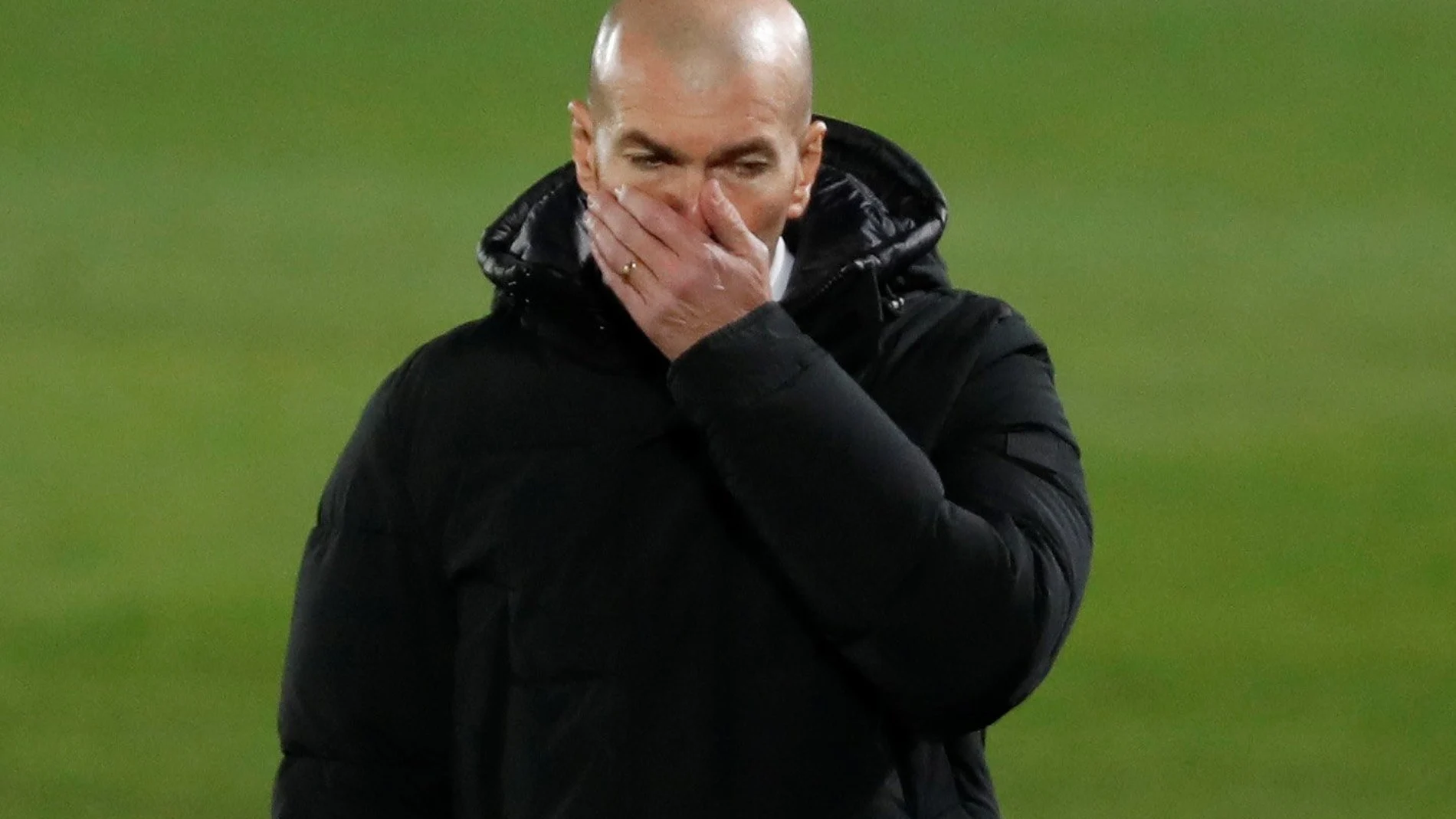 Zidane, en un partido de esta temporada