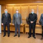 De izqda. a dcha.: Antonio Miguel Méndez Pozo, Luis Fuentes Rodríguez, Mario Iceta Gavicagogeascoa y José Ignacio Delgado Palacios