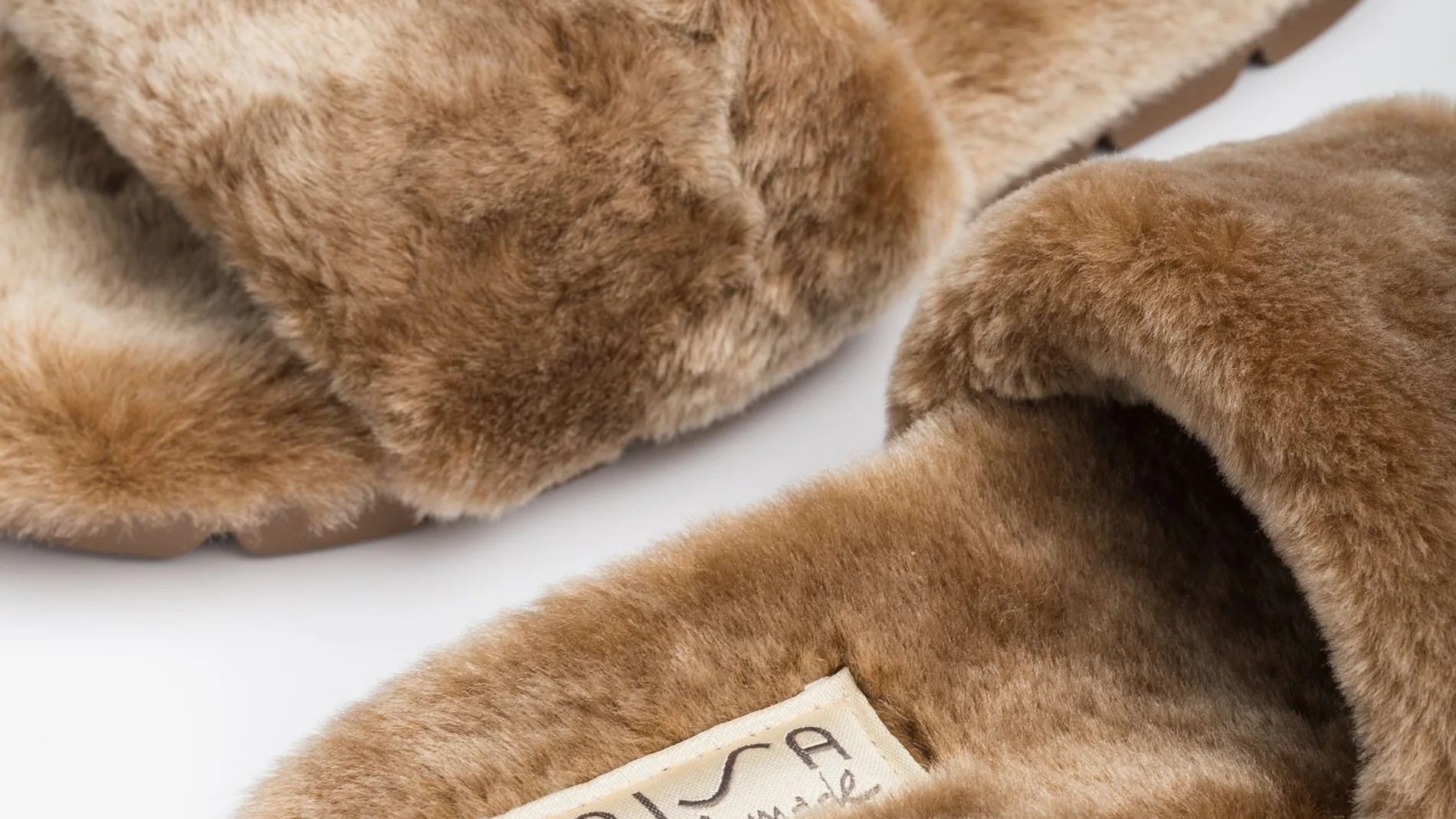 Furry sandals.