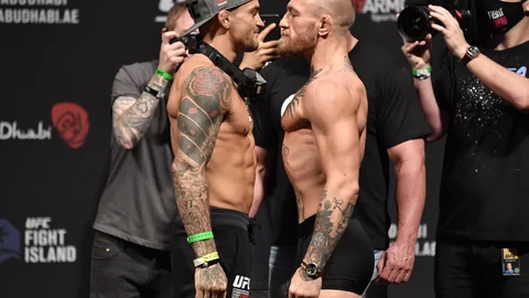 Dustin Poirier y Conor McGregor