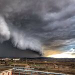 El paso del temporal por Montblanc (Tarragona)