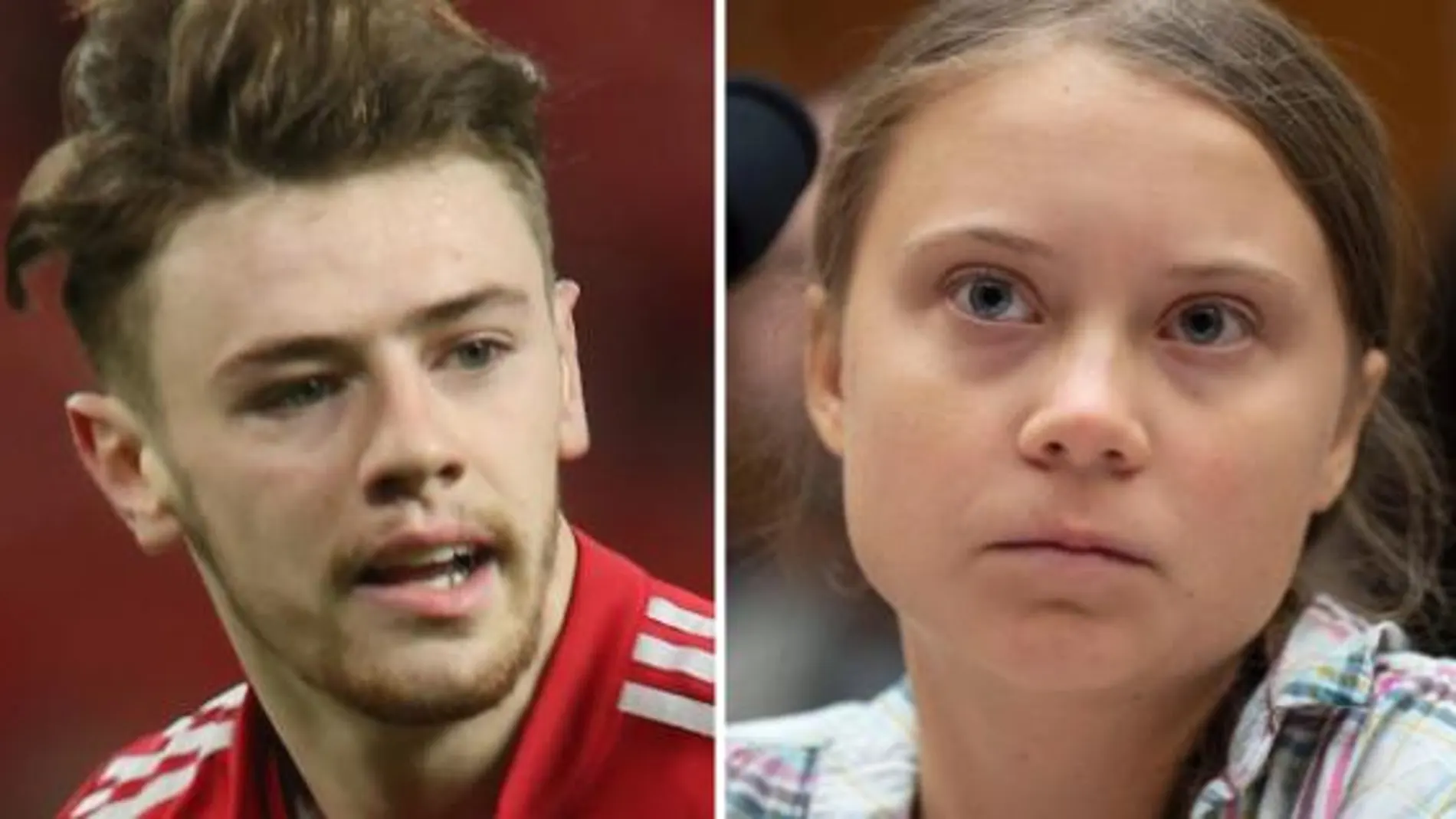 Indy Boonen y Greta Thunberg