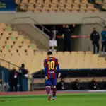 Messi, en un partido del Barcelona