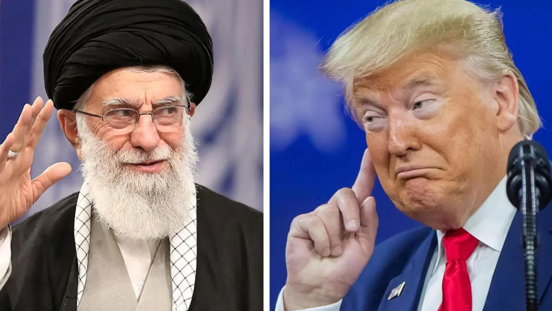 Alí Jamenei y Donald Trump, en imágenes de archivo