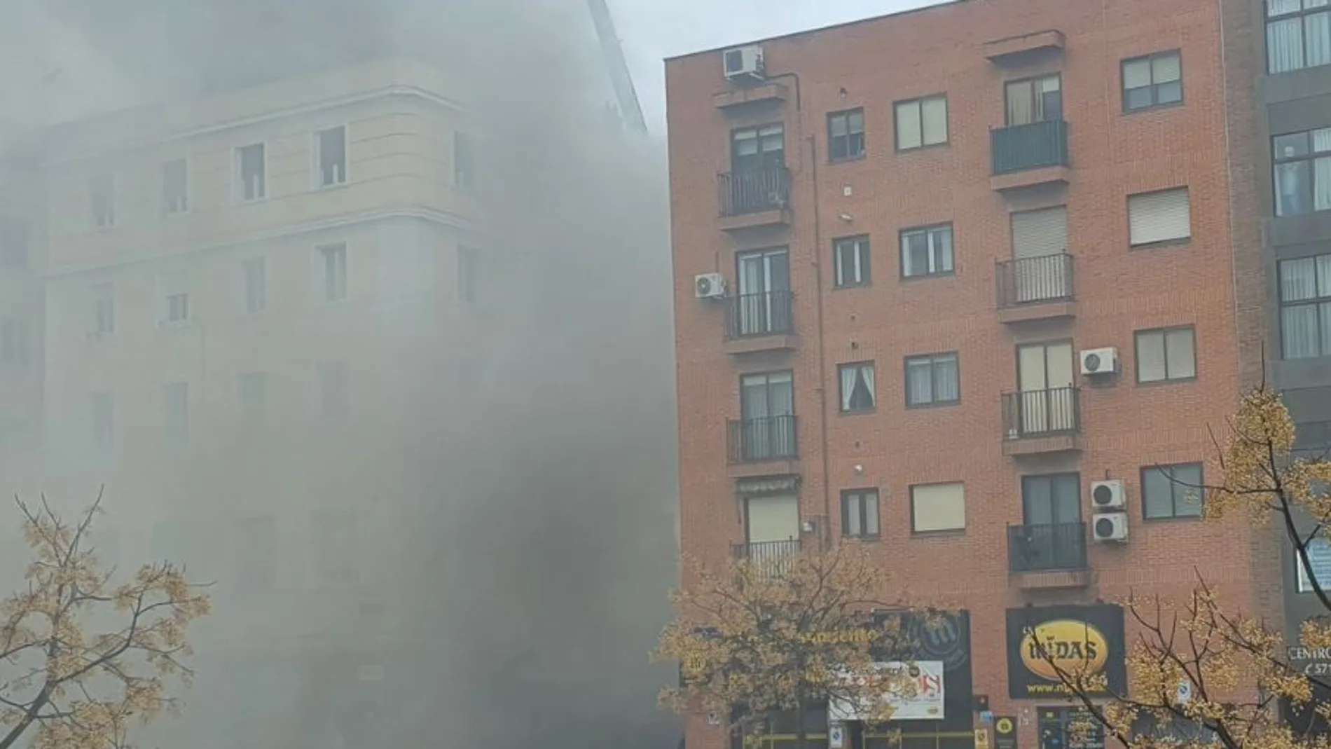 Incendio en la calle Marqués de Viana