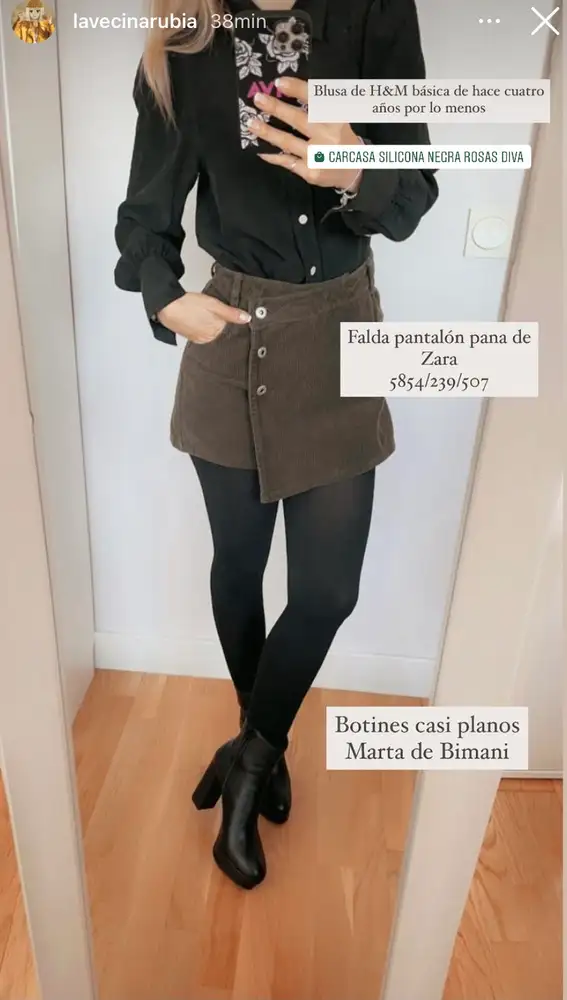 La Vecina Rubía vuelve a revolucionar Instagram con falda pantalón de rebajas Zara (que solo cuesta 7€) y es perfecta para chicas