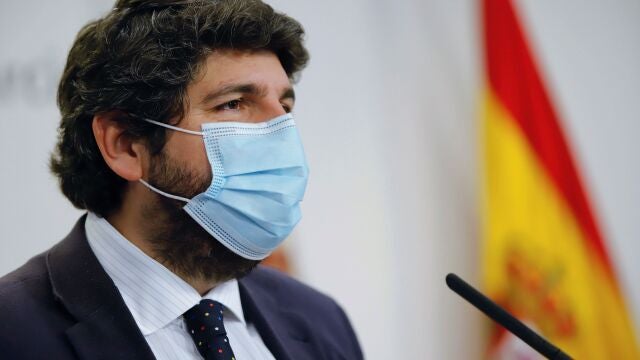 El presidente de la Región de Murcia, Fernando López Miras,