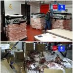 La carne se encontraba almacenada  en empresas de las provincias de Madrid, Toledo y Málaga