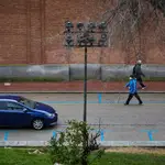 Una zona azul del Servicio de Estacionamiento Regulado de Madrid