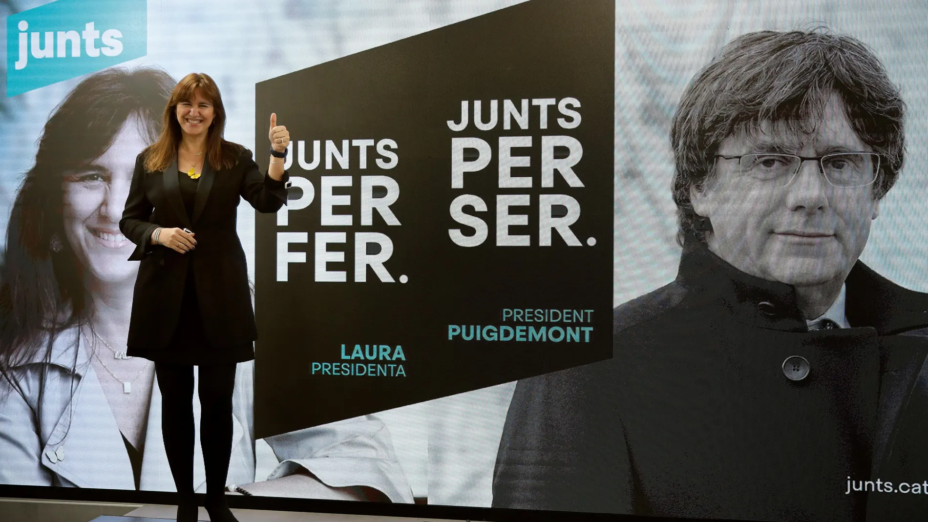 La candidata a la presidencia de la Generalita por JxCat,Laura Borràs.