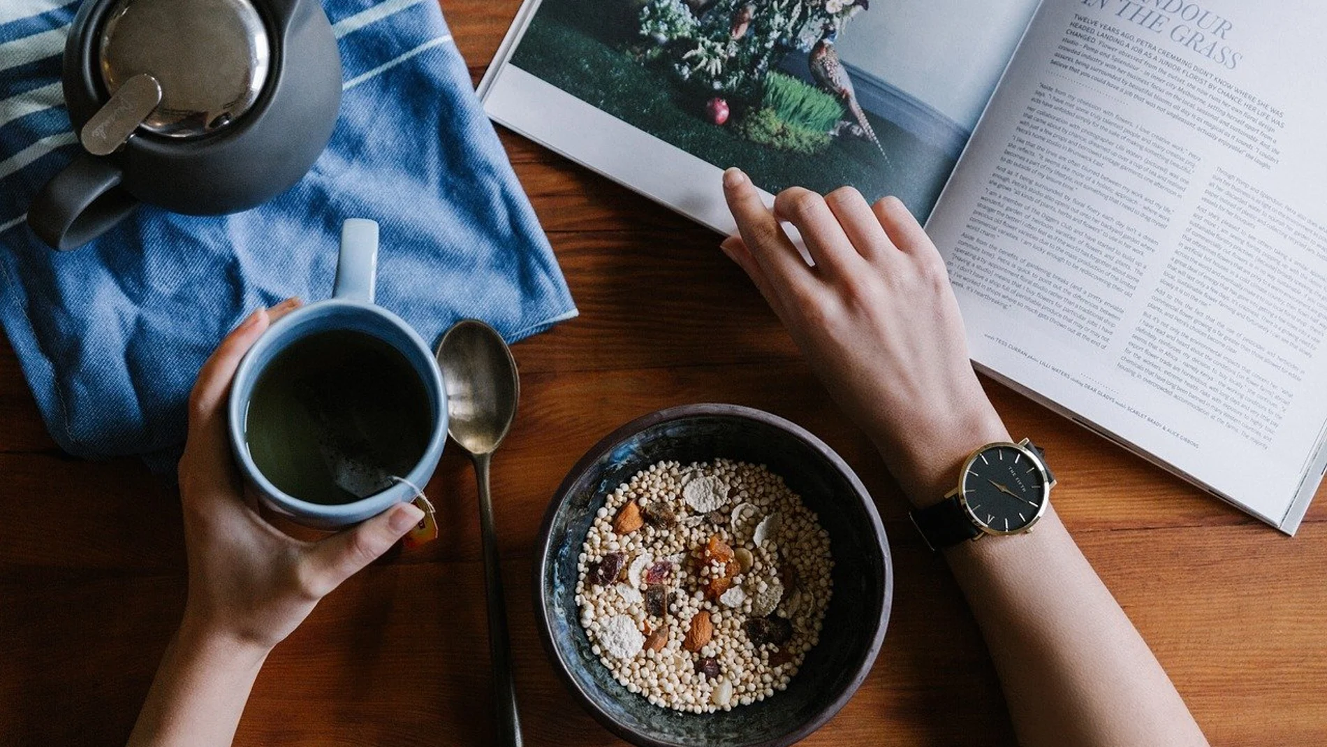 desayuno y lectura