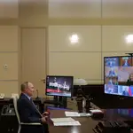 Putin en una reunión telemática con su gabinete