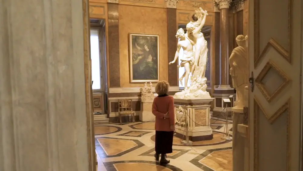 Delante de Apolo y Dafne de Gian Lorenzo Bernini