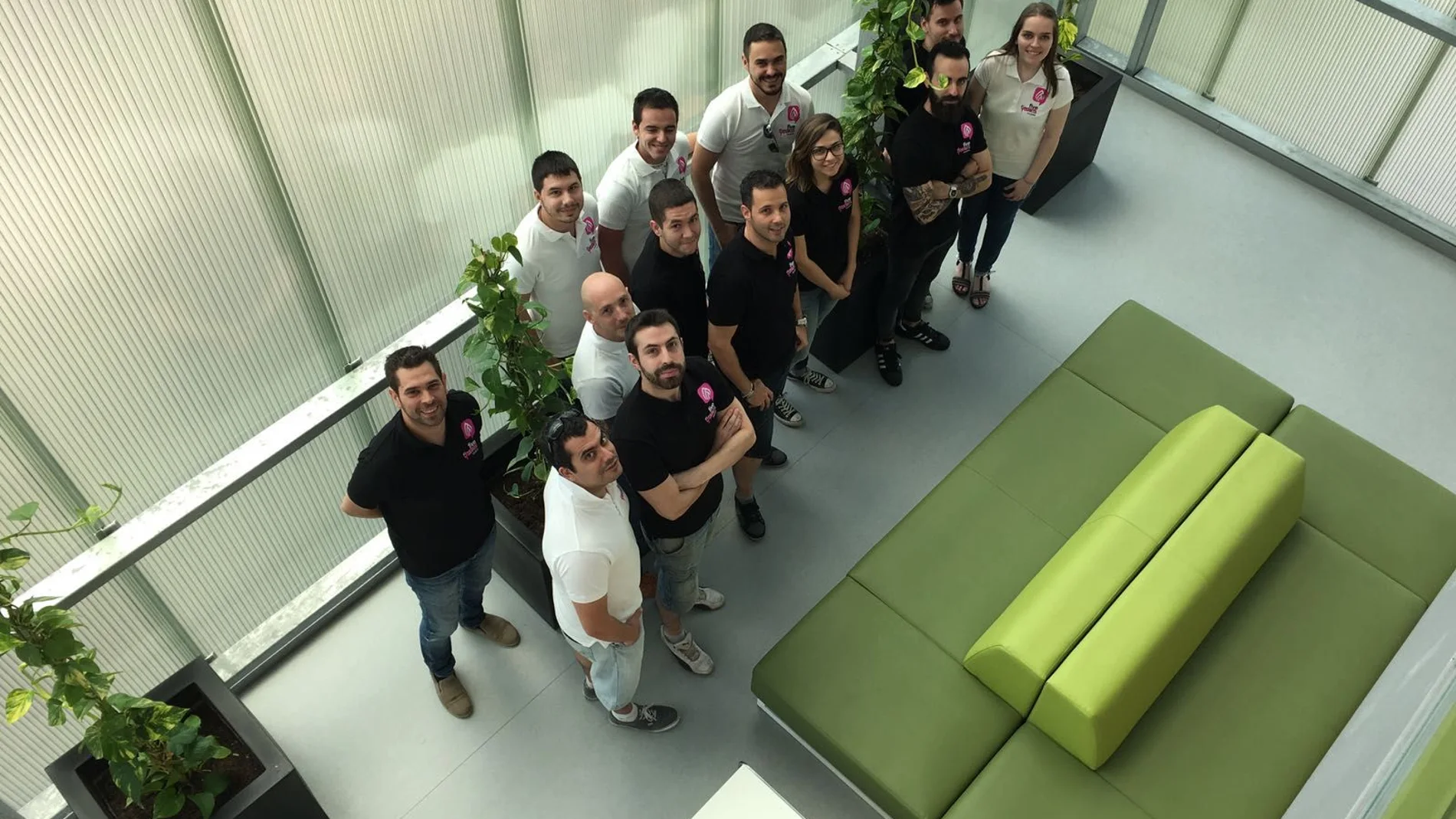 Plantilla de la joven empresa vallisoletana "Five Flames Mobile"