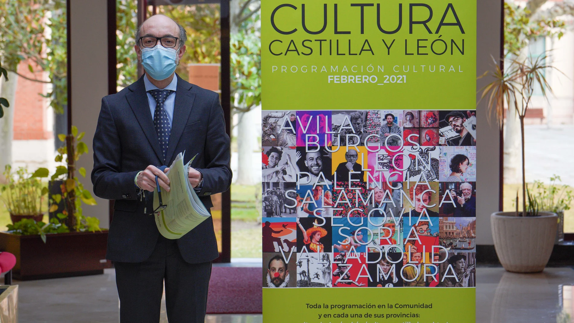 Javier Ortega presenta la programación cultural de la Junta para el mes de febrero