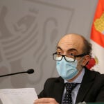 El consejero de Cultura y Turismo, Javier Ortega, durante la rueda de prensa