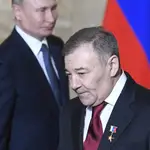Arkady Rotenberg junto a Vladimir Putin en una foto de archivo